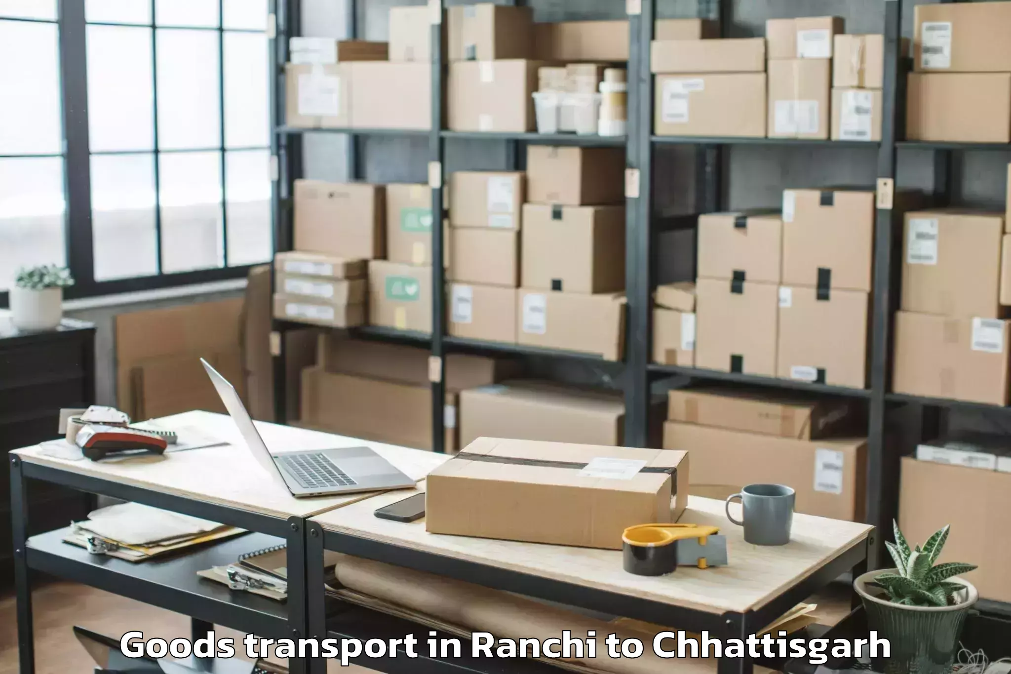 Efficient Ranchi to Sarangarh Goods Transport